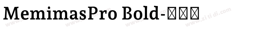MemimasPro Bold字体转换